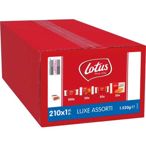 Lotus koeken Luxe Assorti, assortiment van 210 koekjes