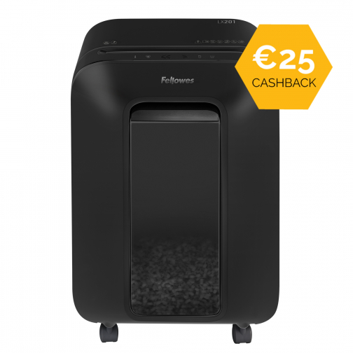 Fellowes Microshred papiervernietiger LX201, zwart