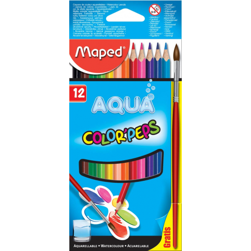 Maped Aquarelpotlood Color'Peps Aqua 12 potloden