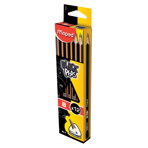 Maped potlood Black'Peps B, zonder gum