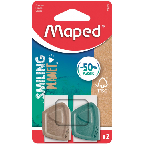 Maped Smiling Planet gum, 2 stuks