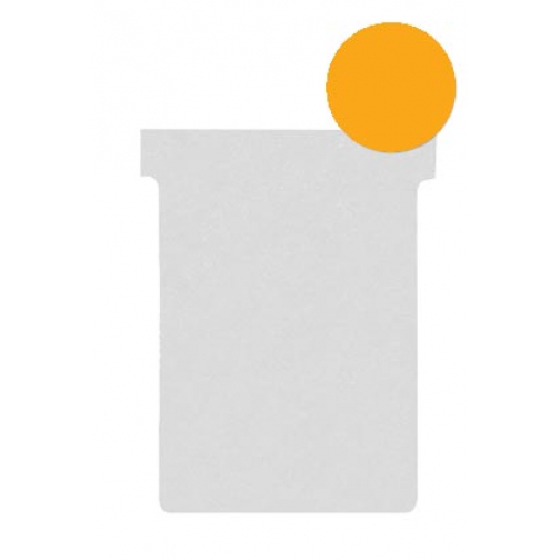 Nobo T-planbordkaarten index 2, ft 85 x 60 mm, oranje