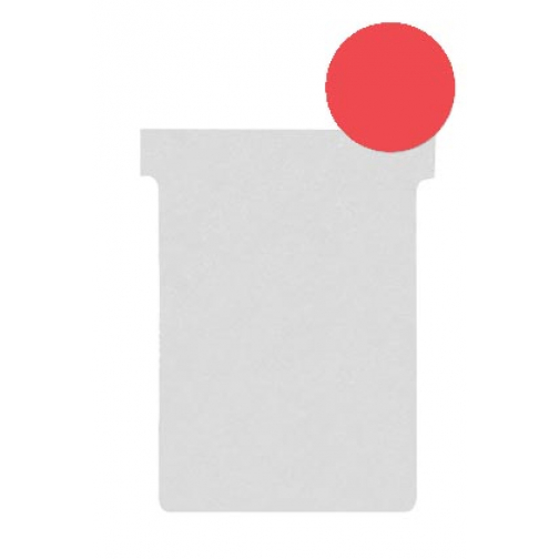 Nobo T-planbordkaarten index 2, ft 85 x 60 mm, rood