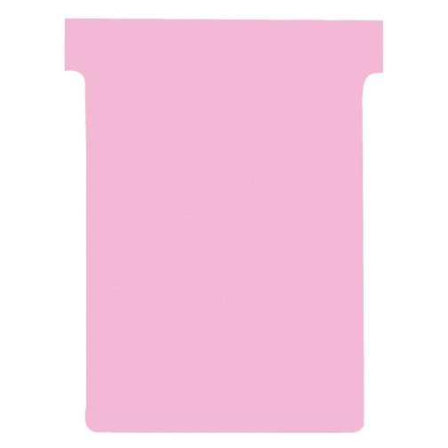 Nobo T-planbordkaarten index 3, ft 120 x 92 mm, roze