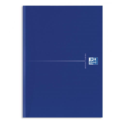 Oxford Office Essentials schrift, harde kaft, 192 bladzijden, gelijnd, ft A4, original blue