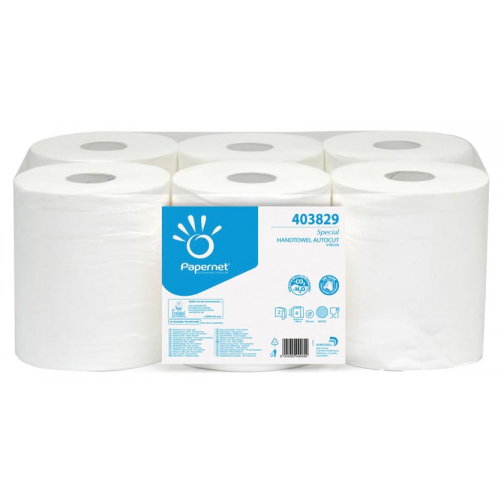 Papernet handdoekrol Special, 2-laags, 140 meter, pak van 6 rollen