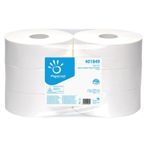 Papernet toiletpapier Special Maxi Jumbo, 2-laags, 1180 vellen, pak van 6 rollen