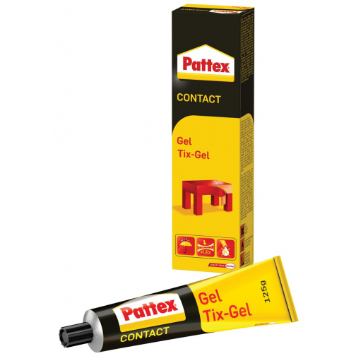 Pattex contactlijm Tix-Gel, tube van 125 g, op blister