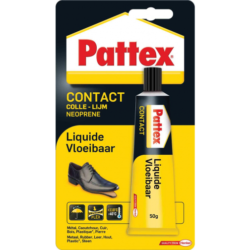 Pattex contactlijm Vloeibaar, tube van 50 g, op blister