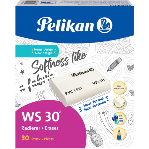 Pelikan gum WS 30, doos van 30 stuks