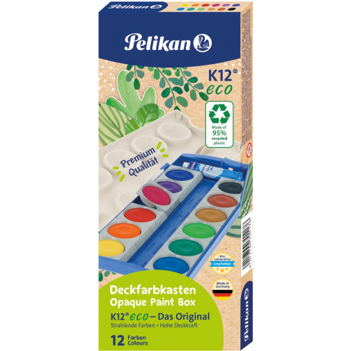 Pelikan verfdoos 735/K12 Eco, 12 napjes