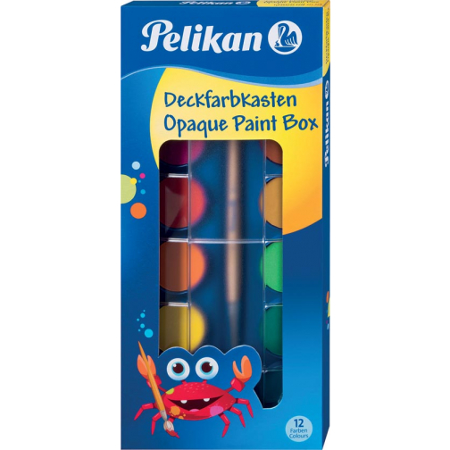 Pelikan verfdoos plakkaatverf Paintbox 12 napjes