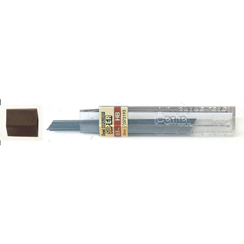 Pentel potloodstiften, 0,3 mm, HB, etui van 12 stuks