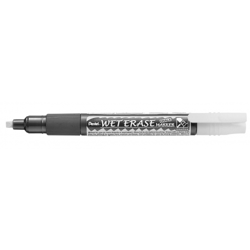 Pentel Wet Erase Marker wit, schrijfbreedte 2 - 4 mm