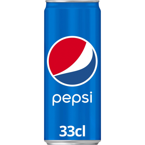 Pepsi frisdrank, sleek blik van 33 cl, pak van 24 stuks