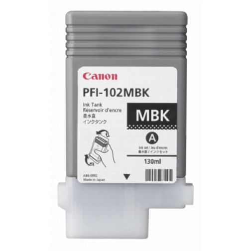 Canon inktcartridge PFI-102MBK, 130 ml, OEM 0894B001, mat zwart