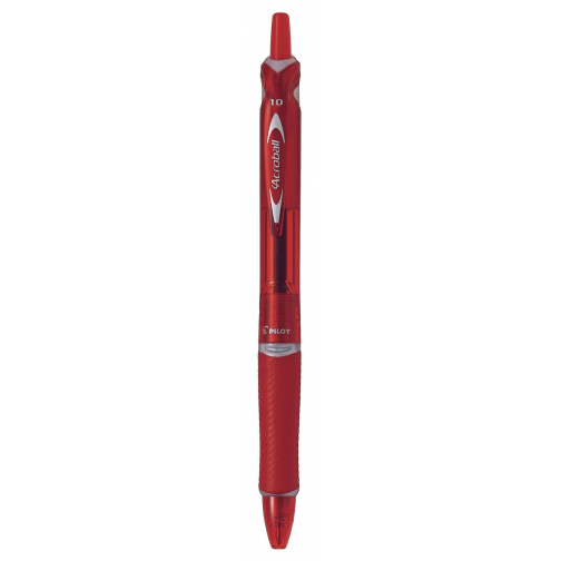 Pilot Acroball Begreen balpen, medium punt, 0,3 mm, rood