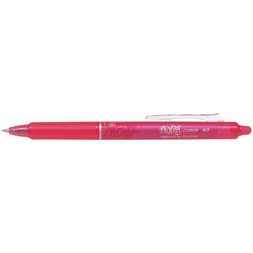 Pilot intrekbare roller FriXion Ball Clicker, medium punt, 0,7 mm, roze