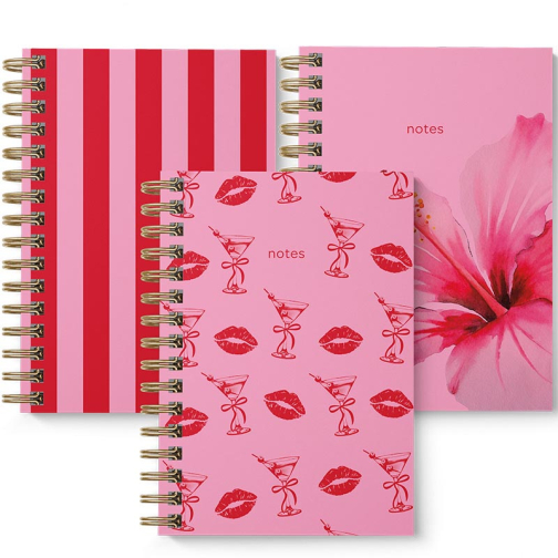 Pink notitieboek, A5, spiraalbinding, gelijnd