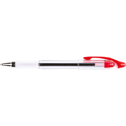 Q-CONNECT Delta balpen, 0,4 mm, medium rood
