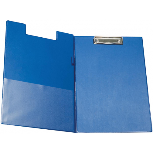 Q-CONNECT klemplaat, PP, ft A4, dubbel, blauw