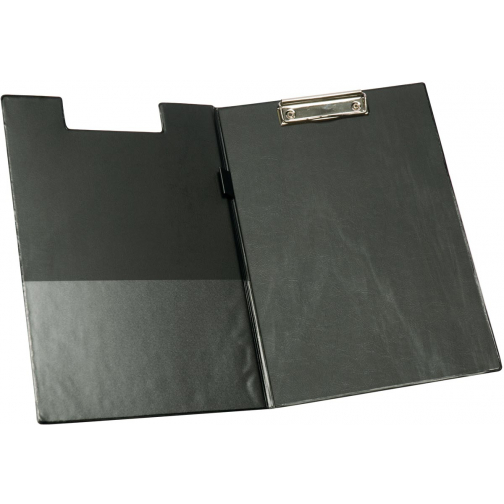 Q-CONNECT klemplaat, PP, ft A4, dubbel, zwart