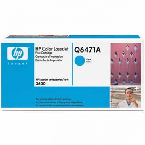 HP toner 502A, 4 000 pagina's, OEM Q6471A, cyaan