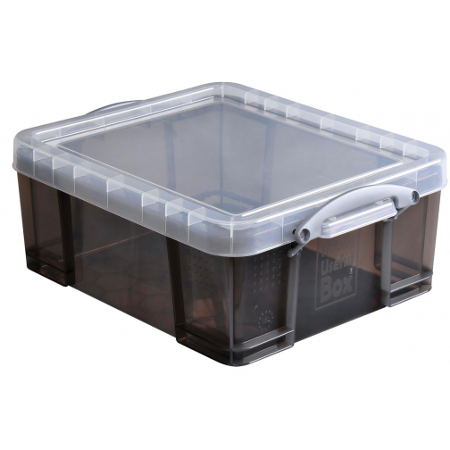 Really Useful Box opbergdoos18 liter, transparant gerookt