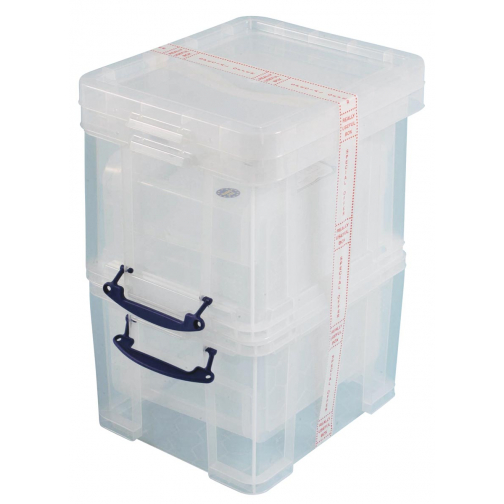 Really Useful Box 35 liter, transparant, pak van 3 dozen