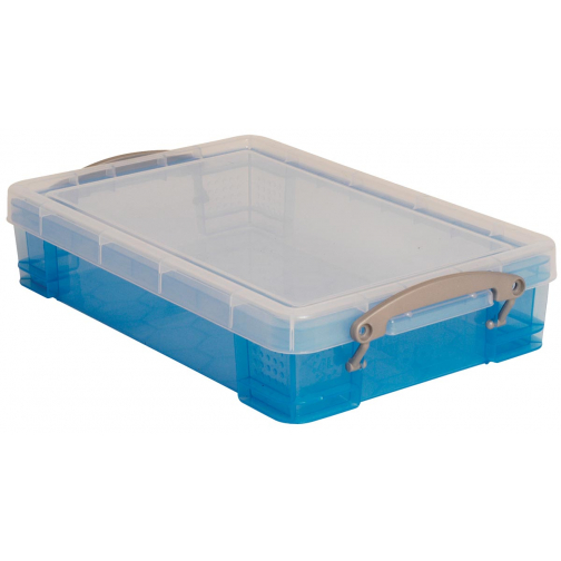 Really Useful Box opbergdoos 4 liter, transparant blauw