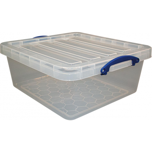 Really Useful Box opbergdoos 31,5 l, nestbaar, transparant