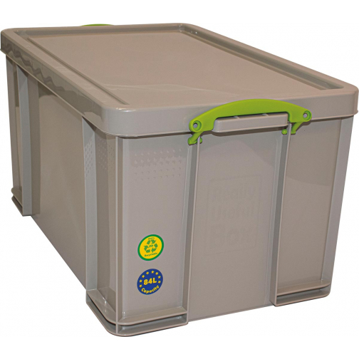 Really Useful Box opbergdoos 84 liter, gerecycleerd, grijs