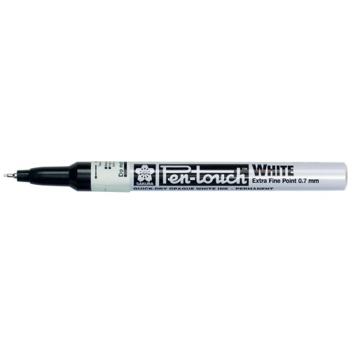 Sakura paint Marker Pen-Touch punt van 0,7 mm, wit