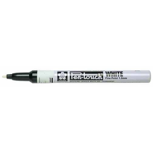 Sakura paint Marker Pen-Touch punt van 1 mm, wit