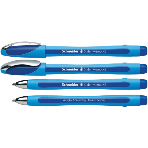 Schneider balpen Slider Memo, extra breed, blauw