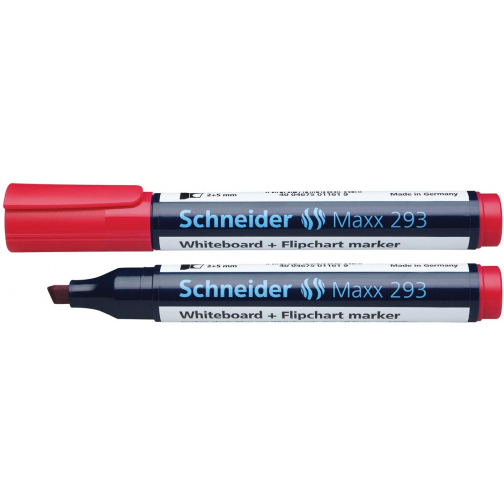 Schneider whiteboard + flipchart marker Maxx 293 rood