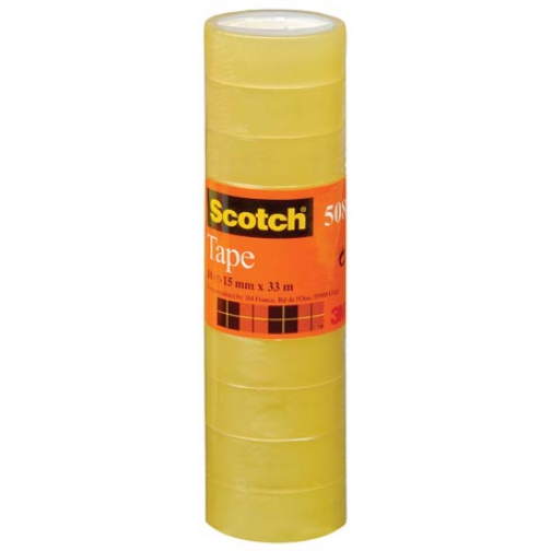 Scotch plakband 508 ft 15 mm x 33 m, pak van 10 rollen