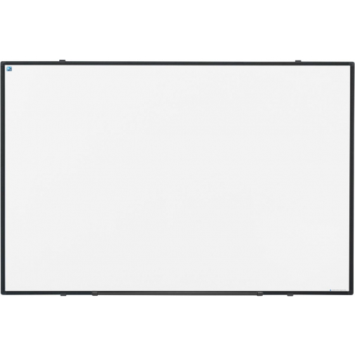 Smit Visual Softline whiteboard, gelakt staal, magnetisch, zwart profiel, 90 x 60 cm