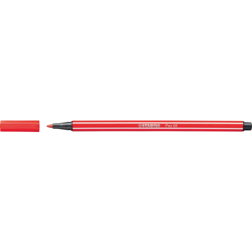 STABILO Pen 68 viltstift, karmijnrood