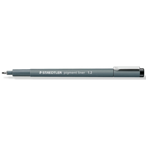 Staedtler pigment liner fineliner, ronde punt, schrijfbreedte 1,2 mm zwart