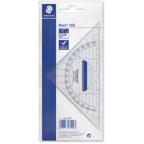 Staedtler geodriehoek 16 cm, met afneembaar handvat