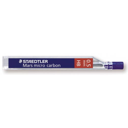 Staedtler Mars micro potloodstiften, 0,5 mm, HB, etui van 12 stuks