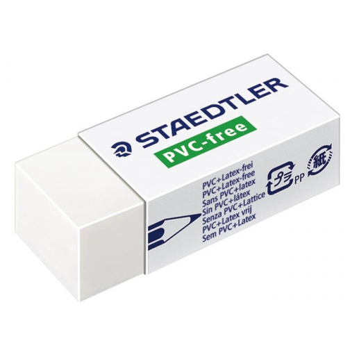 Staedtler PVC-vrije gum, ft 43 x 19 x 13 mm, wit