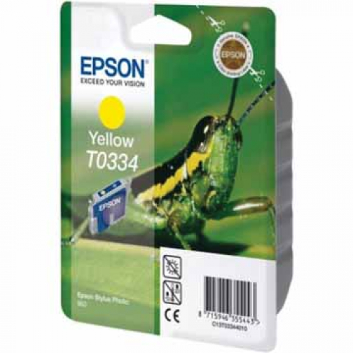 Epson inktcartridge T0334, 440 pagina's, OEM C13T03344010, geel