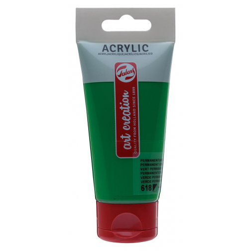 Talens Art Creation acrylverf tube van 75 ml, licht permanentgroen