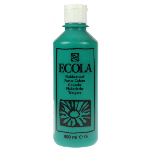 Talens Ecola plakkaatverf flacon van 500 ml, donkergroen