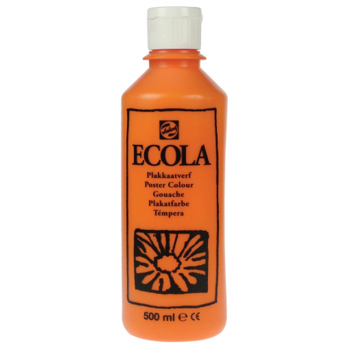 Talens Ecola plakkaatverf flacon van 500 ml, oranje