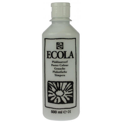 Talens Ecola plakkaatverf flacon van 500 ml, wit