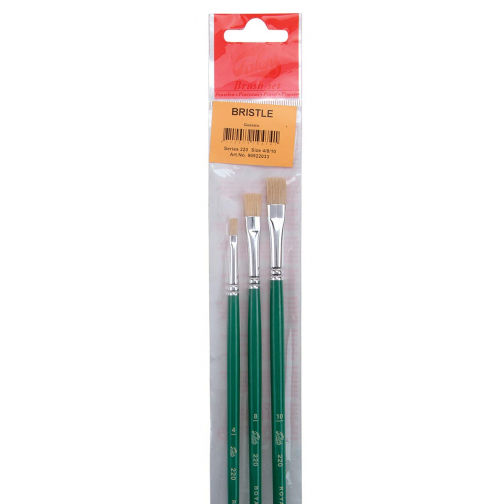 Talens olie- en acrylverf penselenset 220, set met 3 penselen