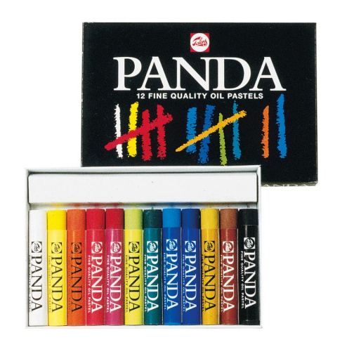 Talens Panda oliepastel, doos van 12 pastels